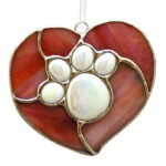 paw print ornament